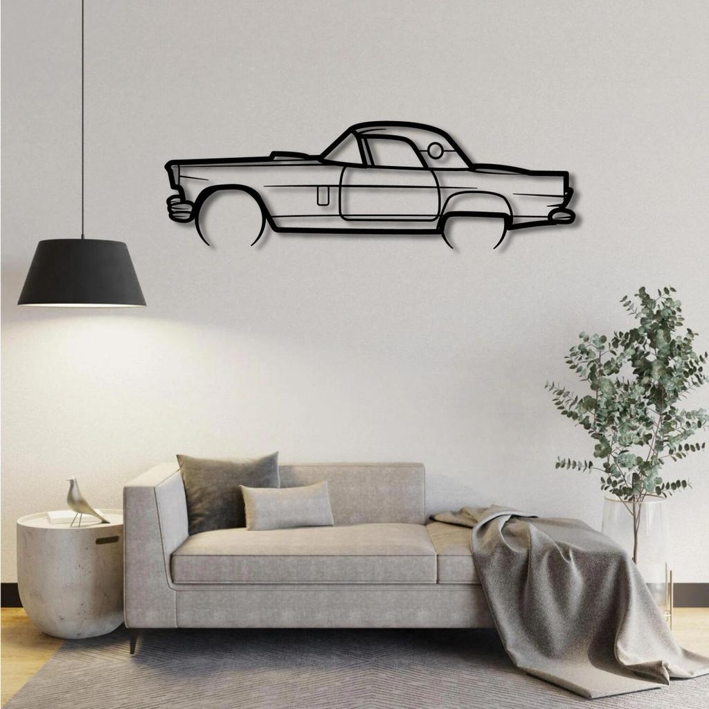 1957 FORD THUNDERBIRD METAL WALL ART — photo 2