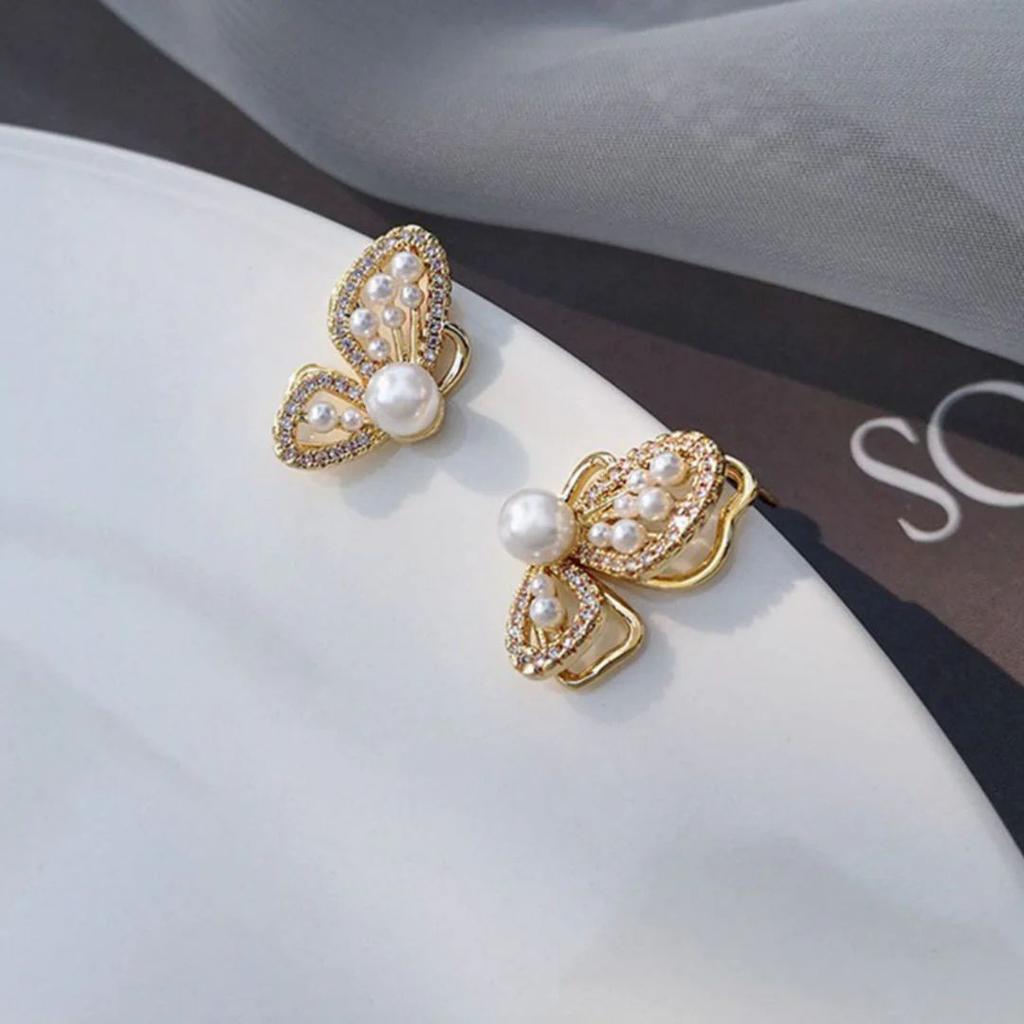 Ethereal Wings Ear Studs | Butterfly Earrings — photo 3