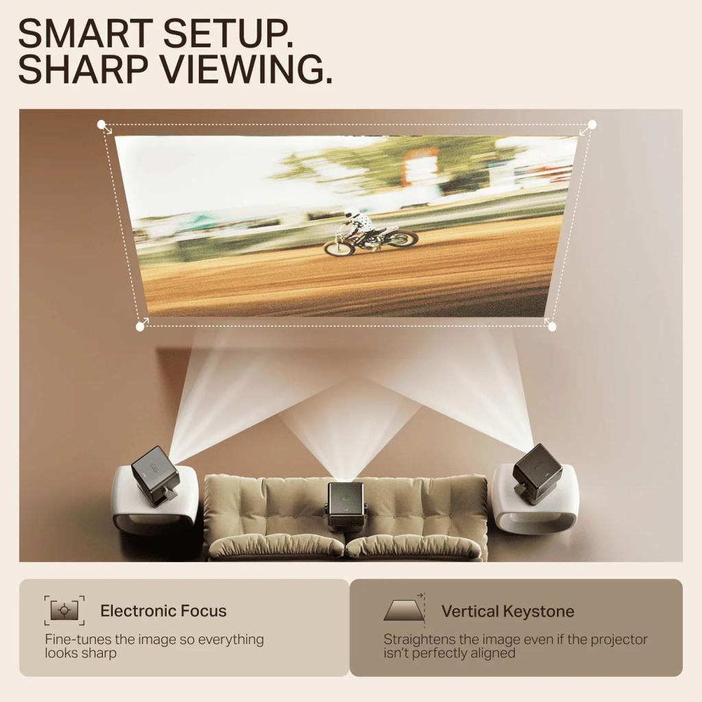 boAt Cinehead E1 | Smart Projector with 1080p Support, Android 13, and Up to 150” Big-Screen Viewing — photo 7