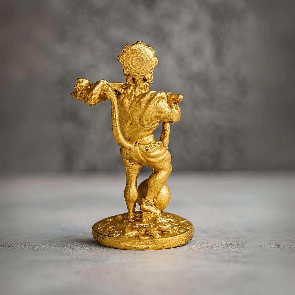 Bahubali Hanuman Ji Idol – Antique Resin Statue of Lord Bajrang Bali — photo 4