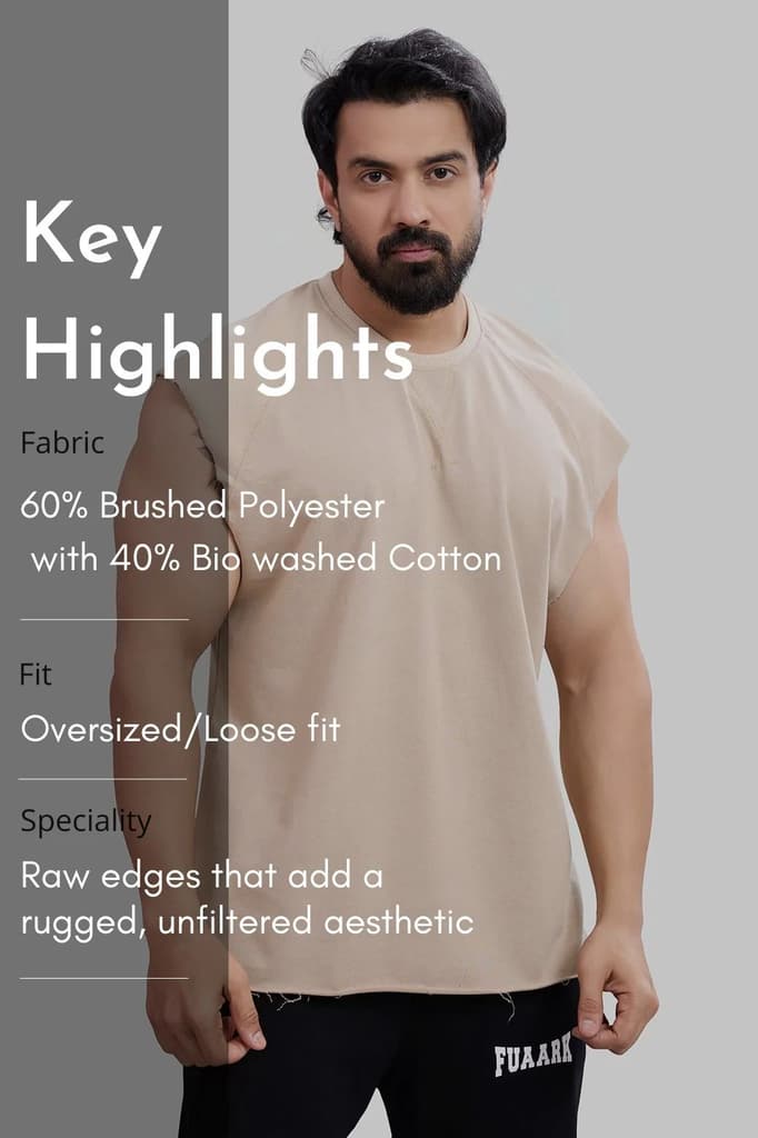 Shell Raw Capsleeves Tank Beige — photo 7