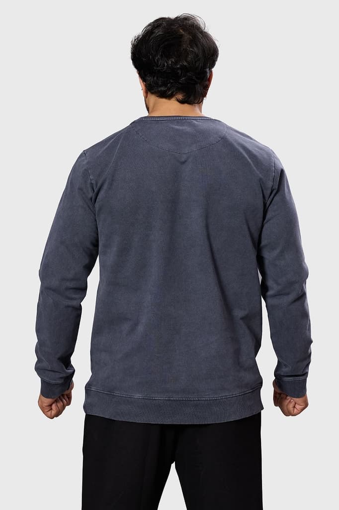 Shadow Washed Sweatshirt Dark Grey — photo 6