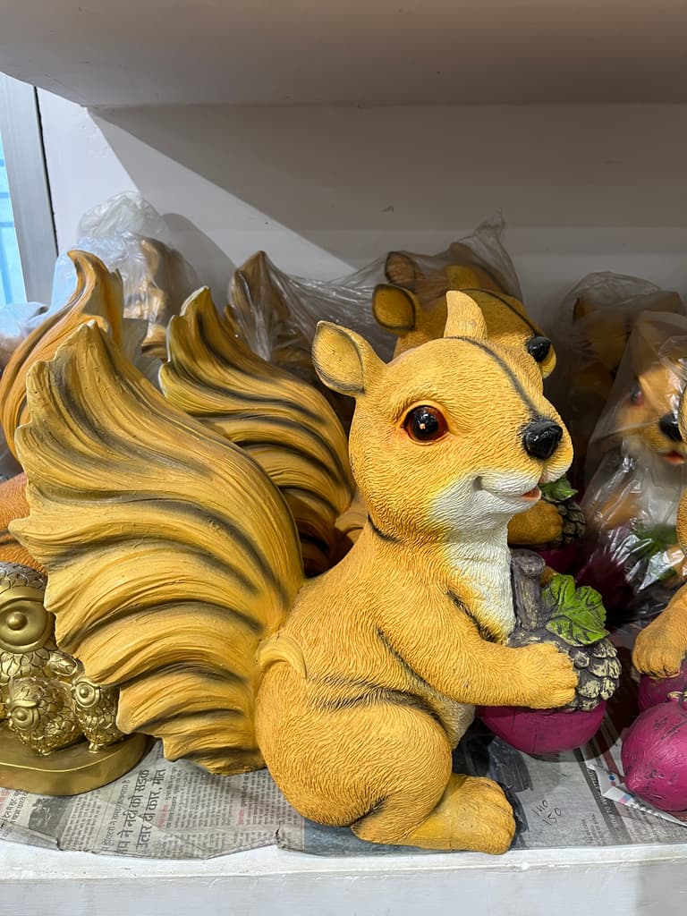 Yellow and Brown Stuffed Squirrel | Stuffed Animal | Plush | Yellow and Brown