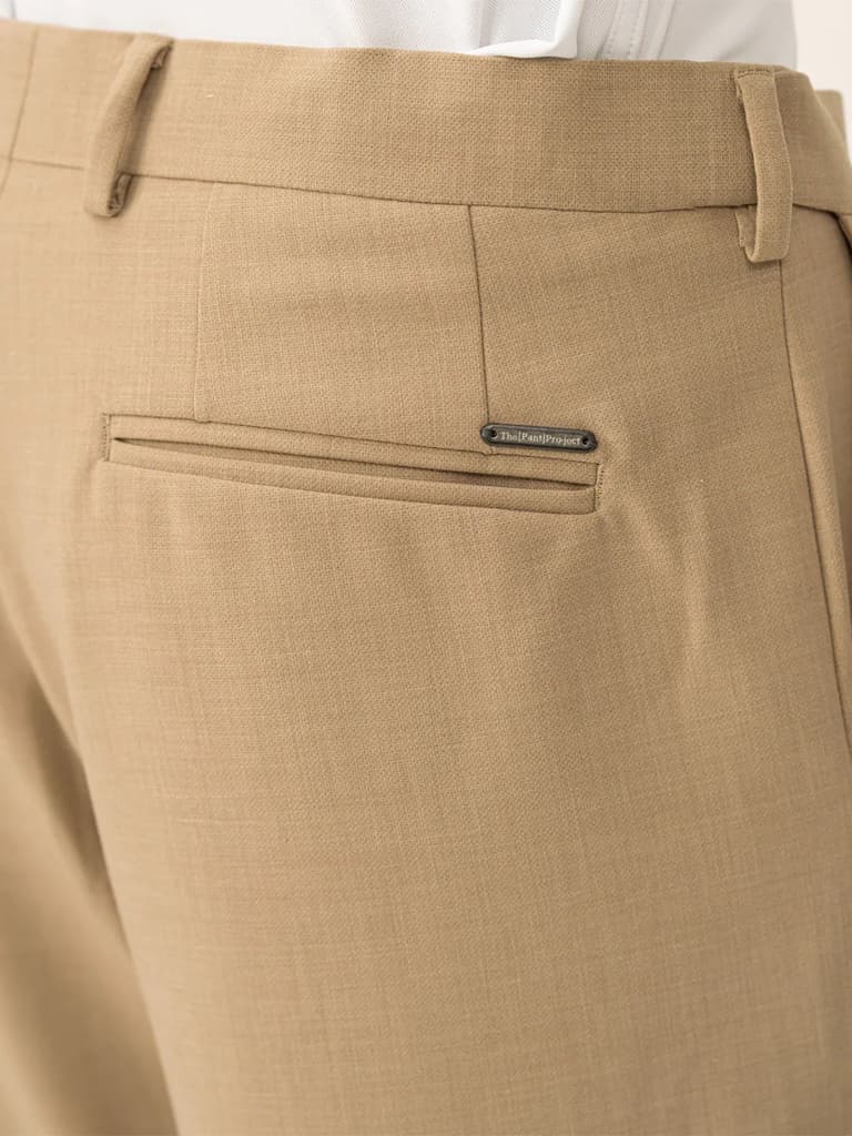 Leadership Khaki Pro.Stretch Formal Trousers