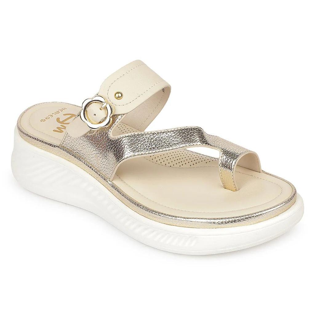 Healers GFL-8 Beige Casual Everyday Comfort Slip on Slippers for women By Liberty