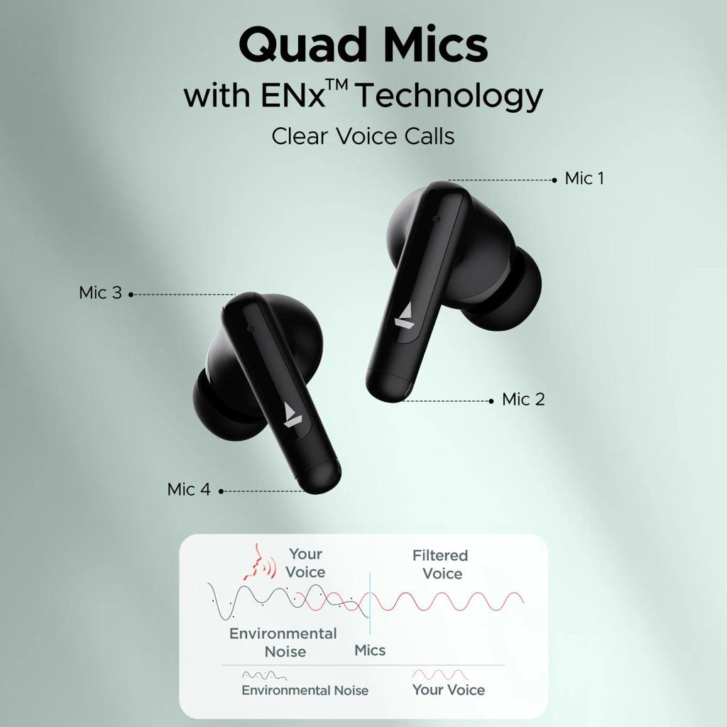 boAt Airdopes 161 ANC | Wireless Earbuds with Active Noise Cancellation up to 32dB, ENx™ Technology, ASAP™ Charge — photo 6