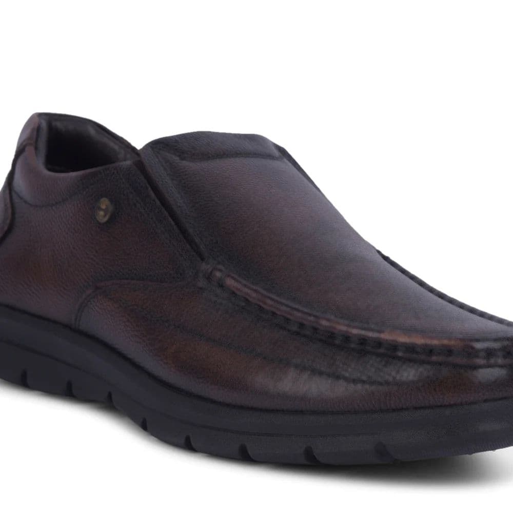 Healers Brown Formal Non Lacing Moccasin For Men OSL-22 By Liberty — photo 5