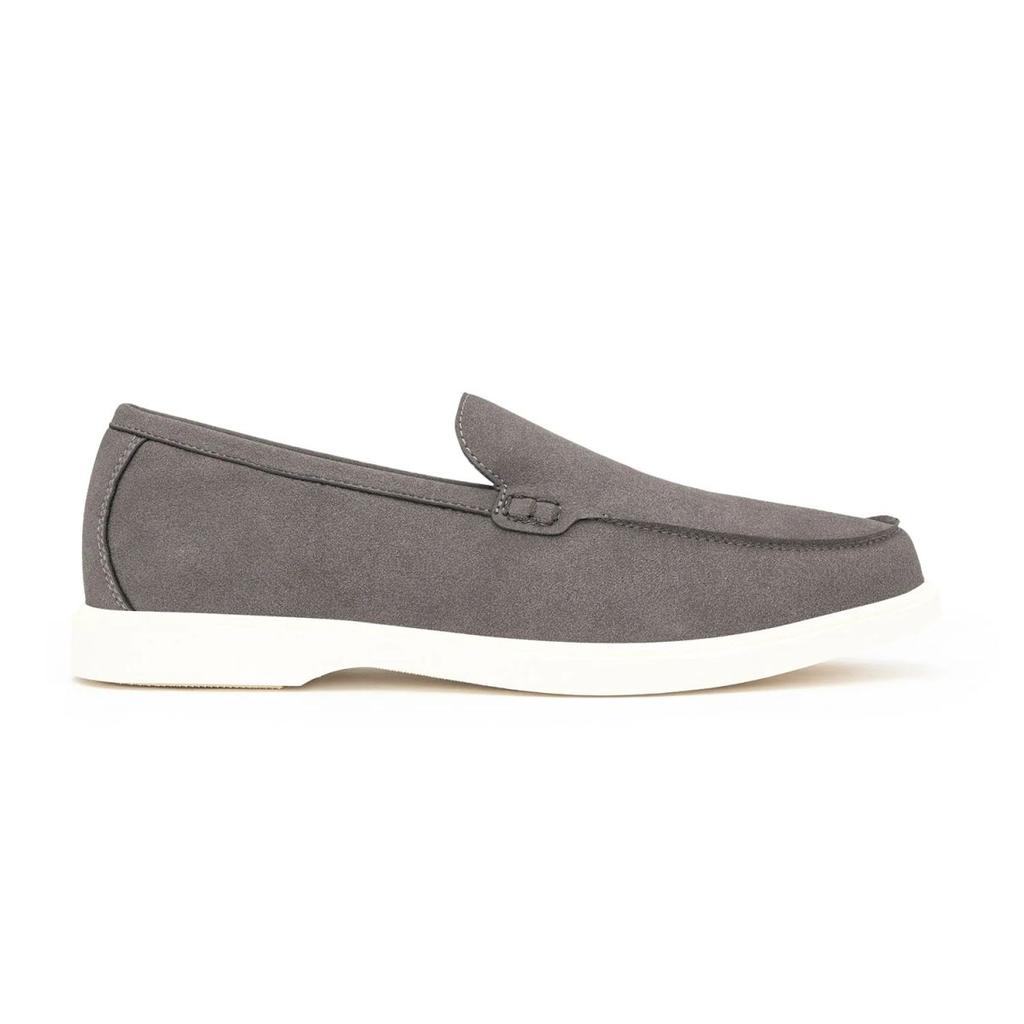 Vegan Loafer Shoes for Men in Grey| Low-Cut Formal Dress Shoes. — photo 2