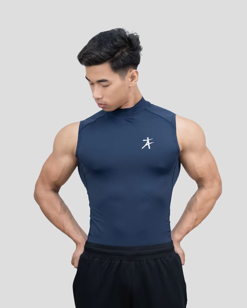 Hustle High Neck Compression Tank — photo 6
