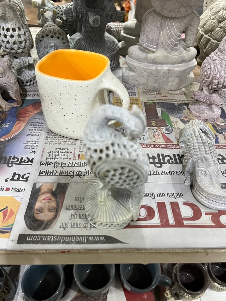 Silver Peacock Statue | Sculpture | Metal | Silver