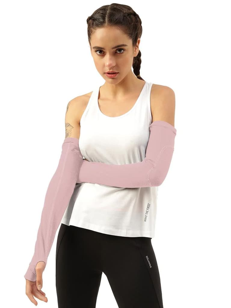 Unisex White Arm Sleeves (Pack of 2) — photo 3
