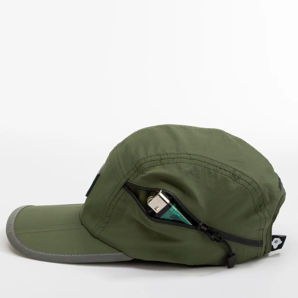 Foldable Outdoor Cap with Pocket // Olive