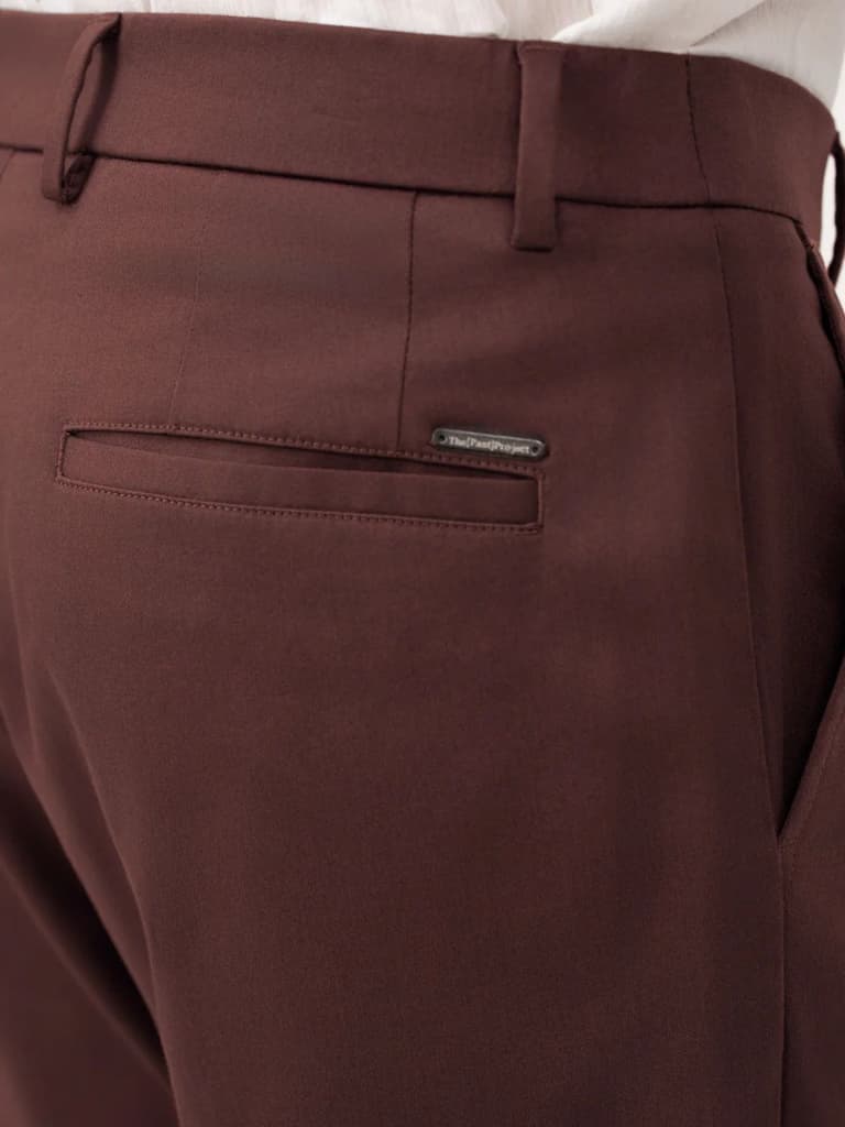 Cognora Brown Relaxed Fit Stretch Chinos for Men — photo 9