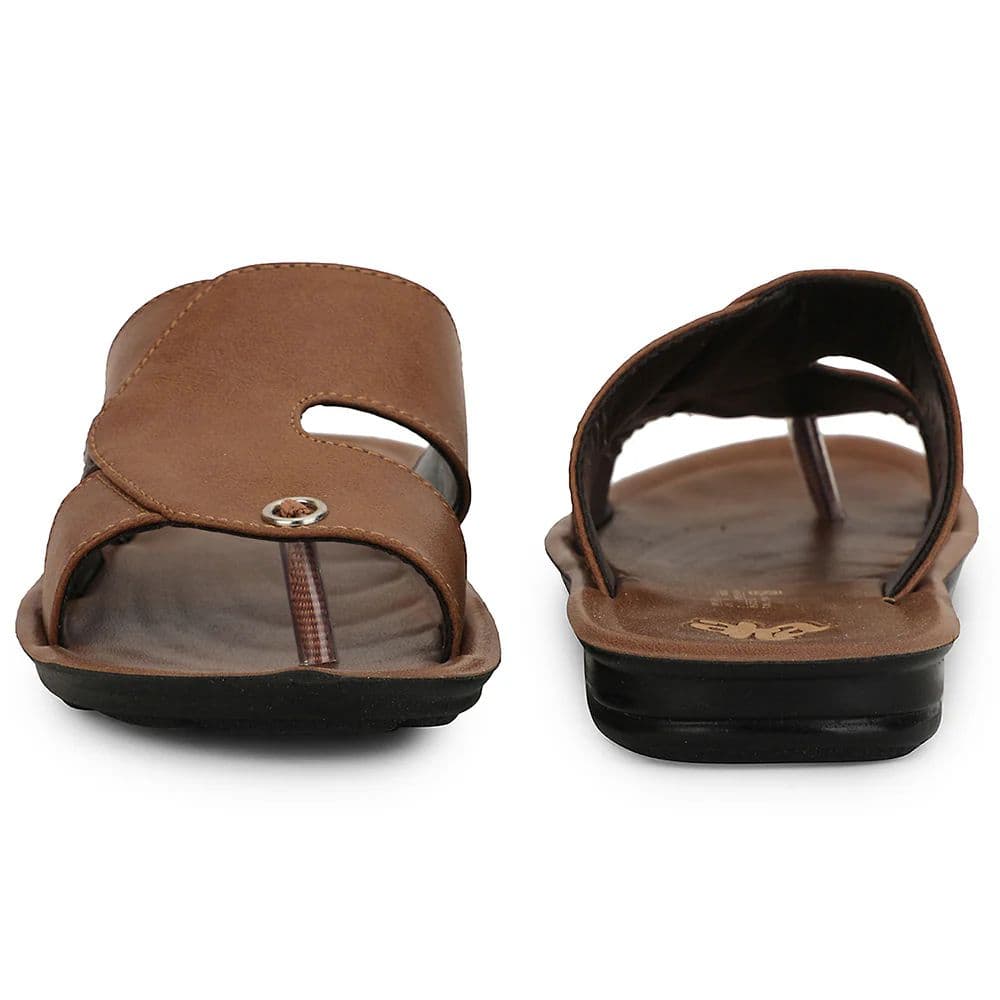 A-HA Tan Casual Flat Sandal For Men MPU-58 By Liberty — photo 6