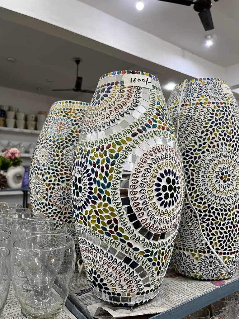 Colorful Vase | Decorative | Ceramic | Multi-colored
