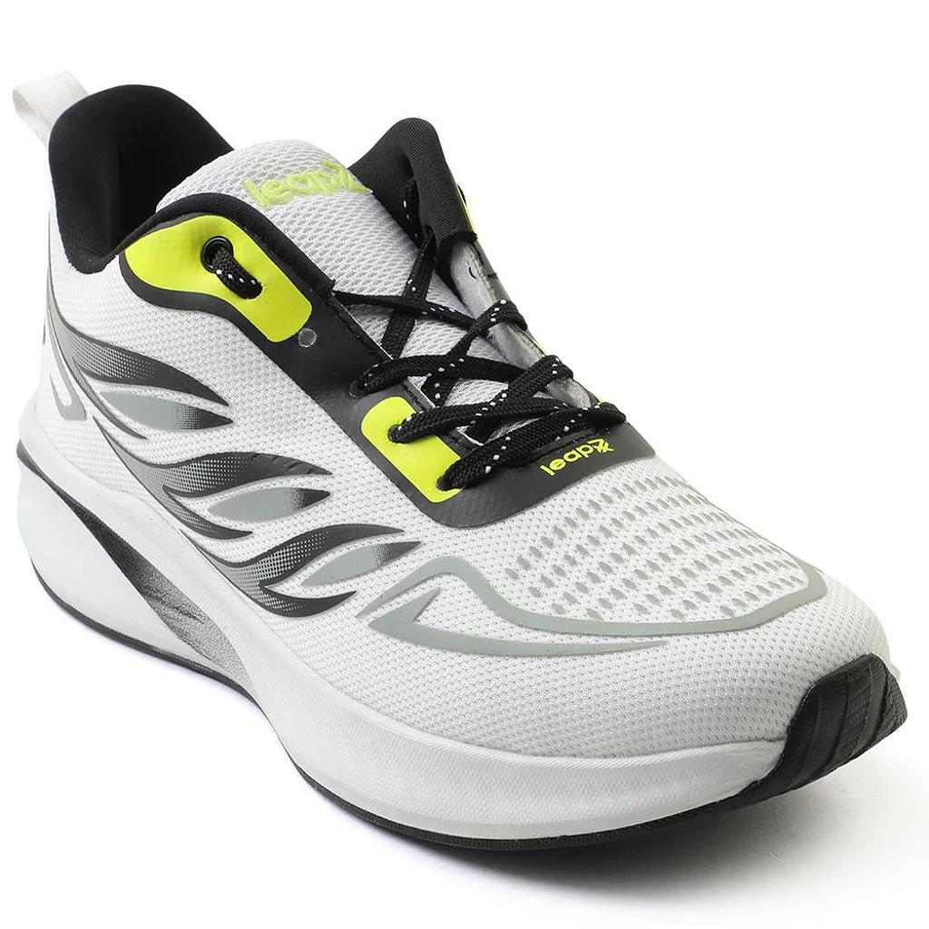 Leap7x White Sports Lacing Running Shoes For Men CASIO By Liberty