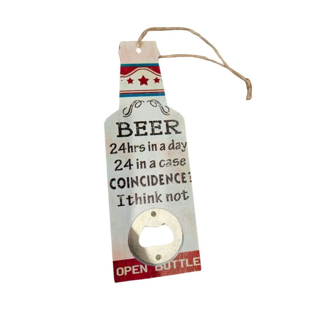 Pop n Pour: Wooden Bottle-Shaped Cap Opener — photo 4
