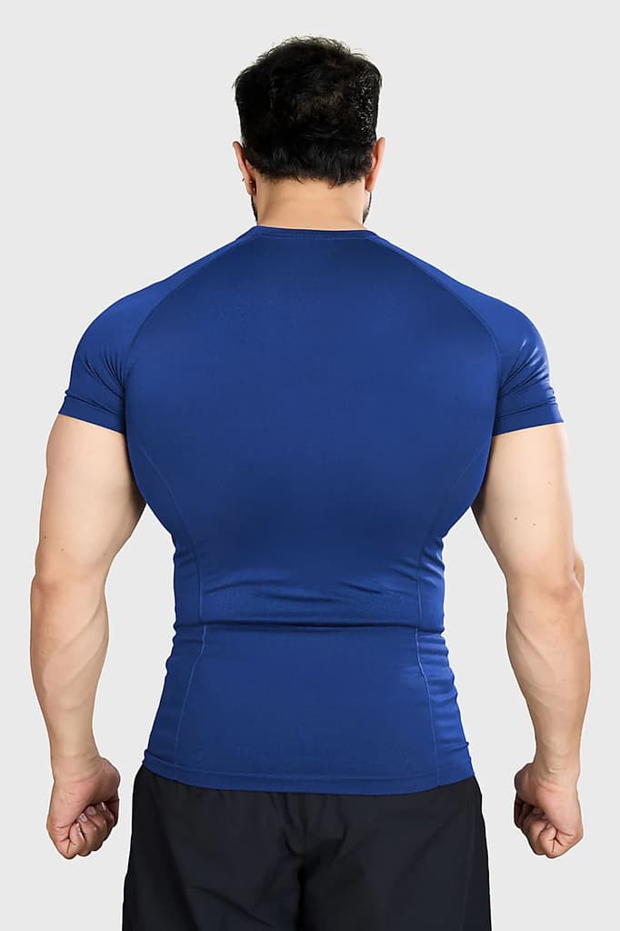 Power Seamless T-shirt Blue/ Fuaark — photo 5