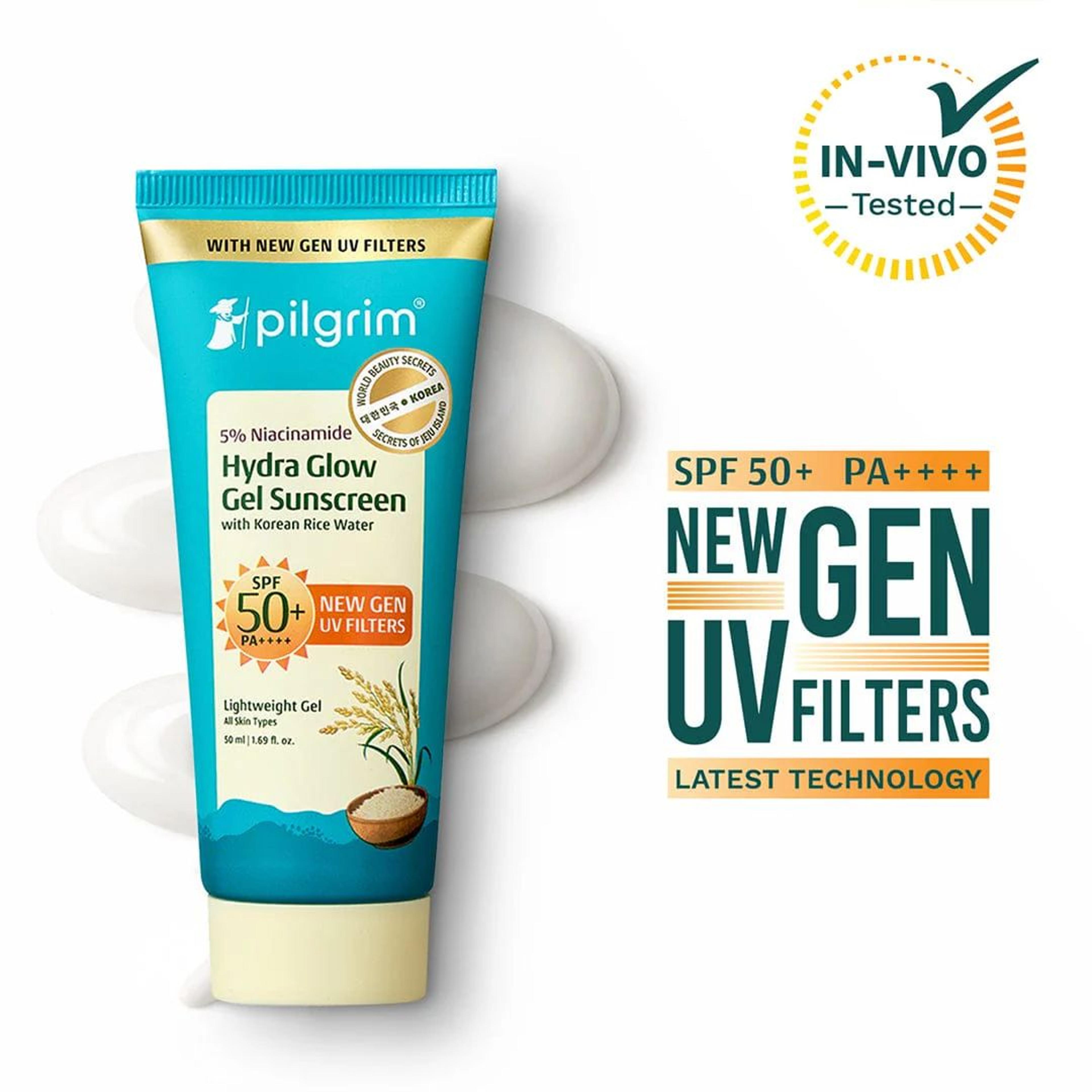5% Niacinamide Hydra Glow Gel Sunscreen SPF 50+ PA++++