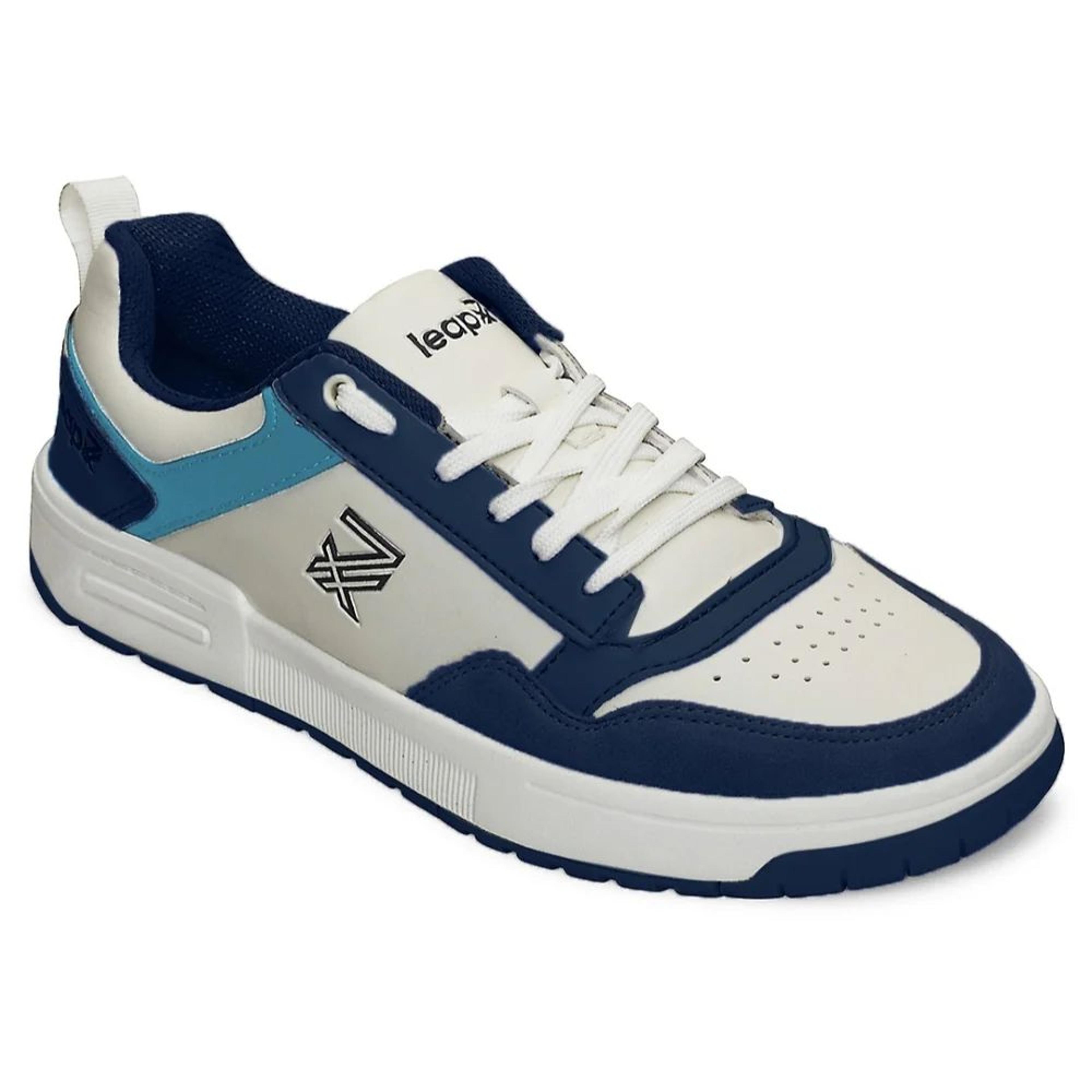Leap7x Blue Casual Lacing Sneakers For Men AMAZER-10E By Liberty