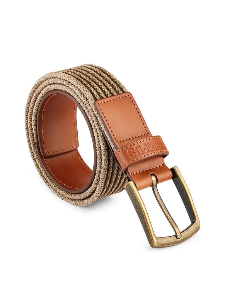 Web Braided Tan Unisex Belt — photo 6