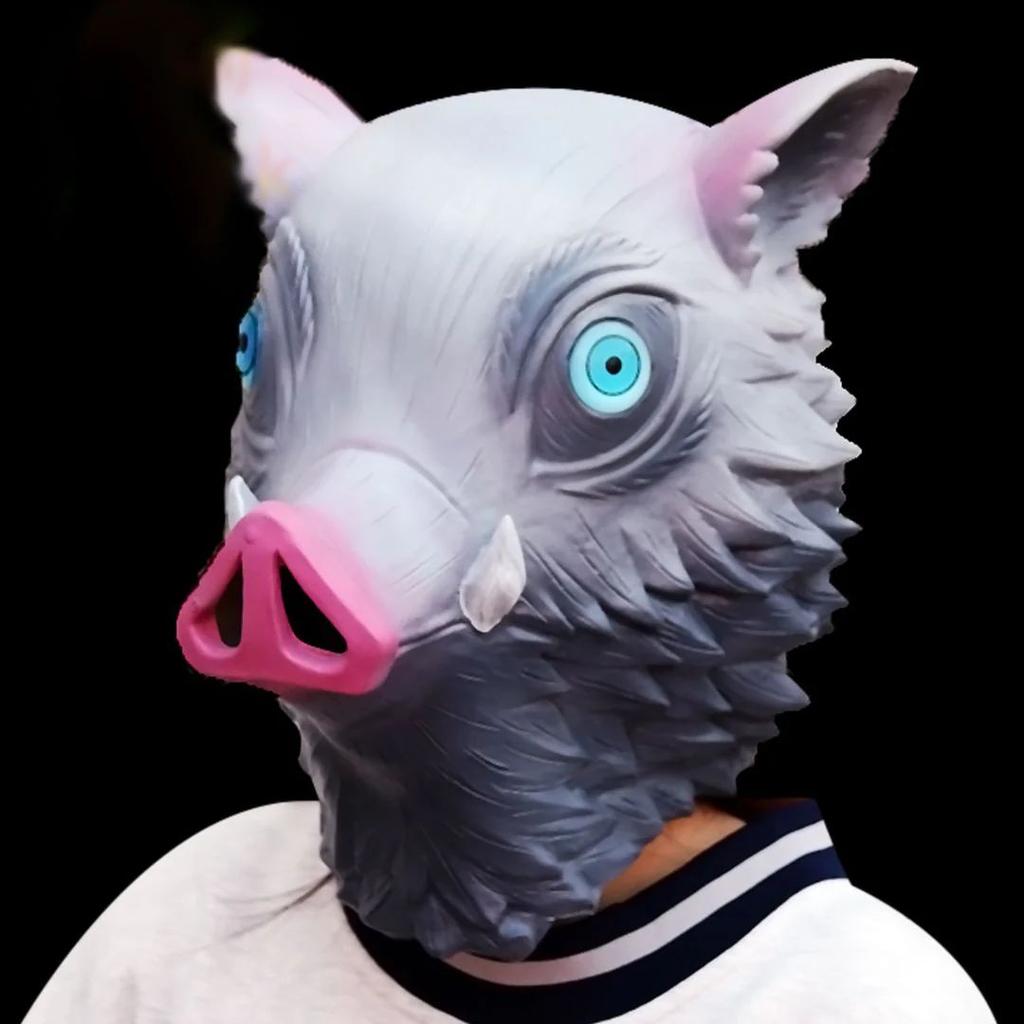 Inosuke Hashibira Boar Mask – Demon Slayer Cosplay Helmet — photo 2