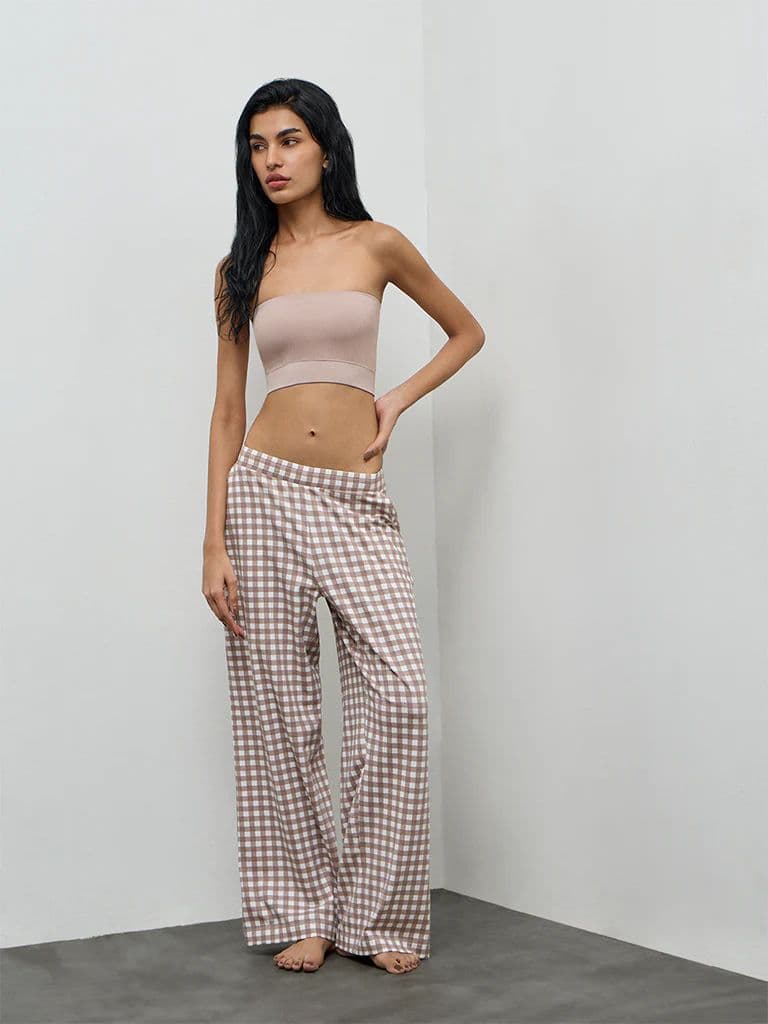 Superstar Beige Ribbed Seamfree Bandeau Bra — photo 2