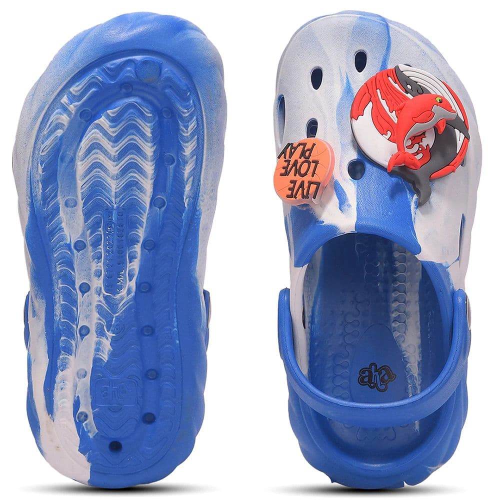 A-HA BEACHWALK6 Royal Blue Casual Clogs Sandal for Kids by Liberty — photo 4