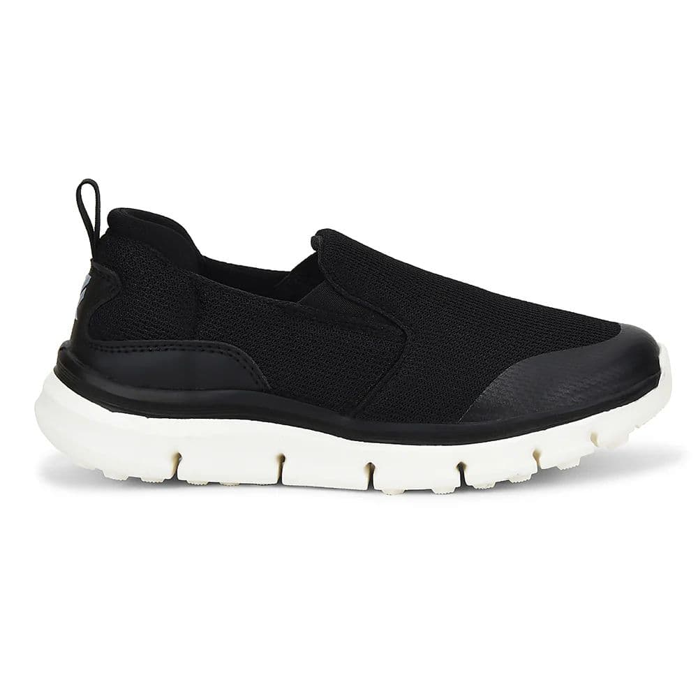 Leap7x Black Non Lacing Sports Walking Shoes For Women BRISBEN10E By Liberty — photo 2