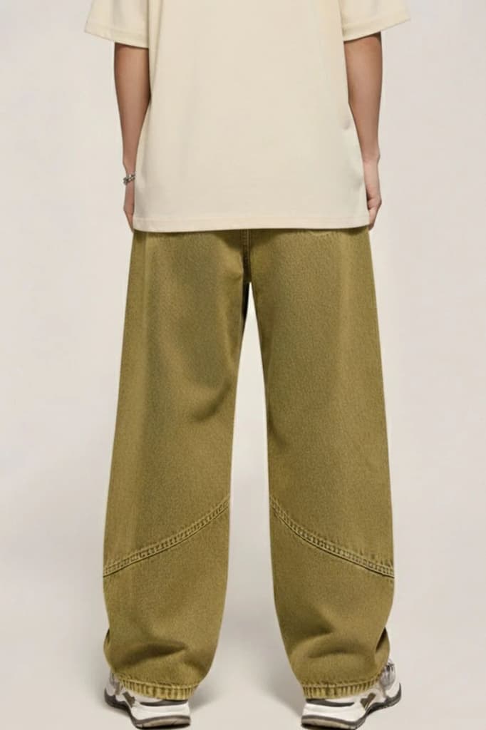 Vintage Cut and Sew Denims // Faded Olive — photo 3