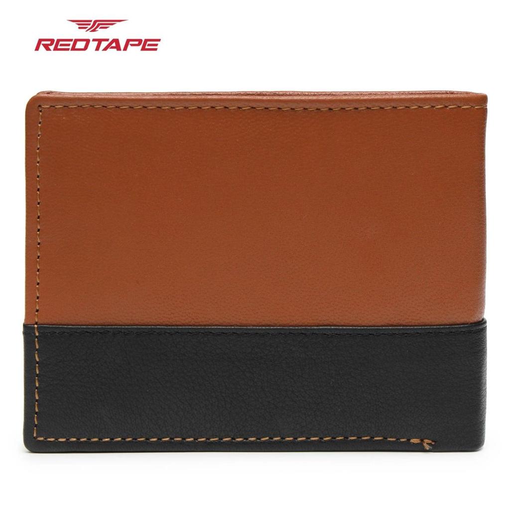 Men’s Cognac Black Colorblocked Genuine Leather Wallet — photo 8