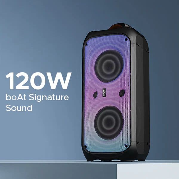 boAt Party Pal 300 | Bluetooth Speaker with 120W RMS Stereo Sound, 6 Hours Playback, Mic for karaoke — photo 2