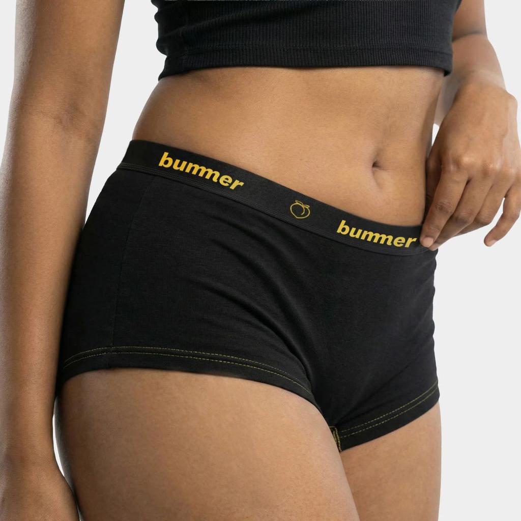 Cotton Stretch Boy Shorts - Noir — photo 10