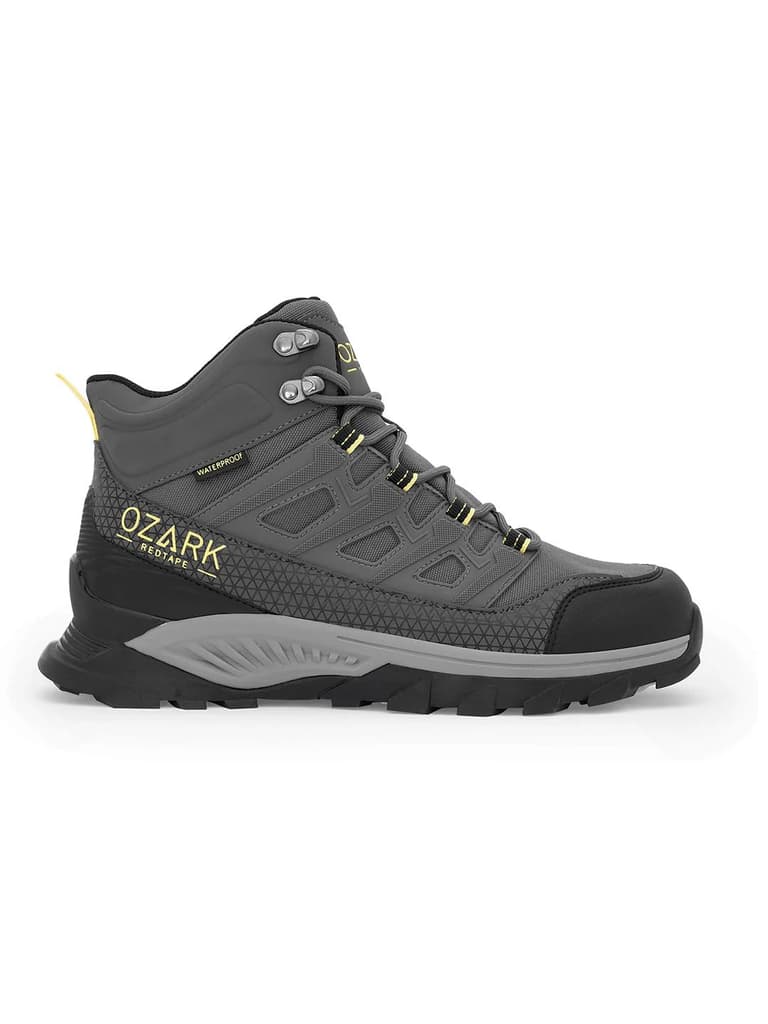 Dark Grey Trekking Shoes for Men | High-Top Outdoor — photo 2
