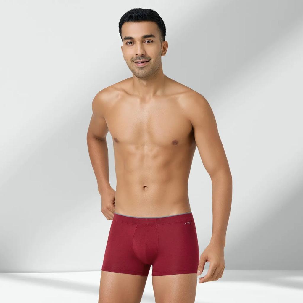 Super Combed Cotton-Modal Trunks - Bold Burgundy — photo 6