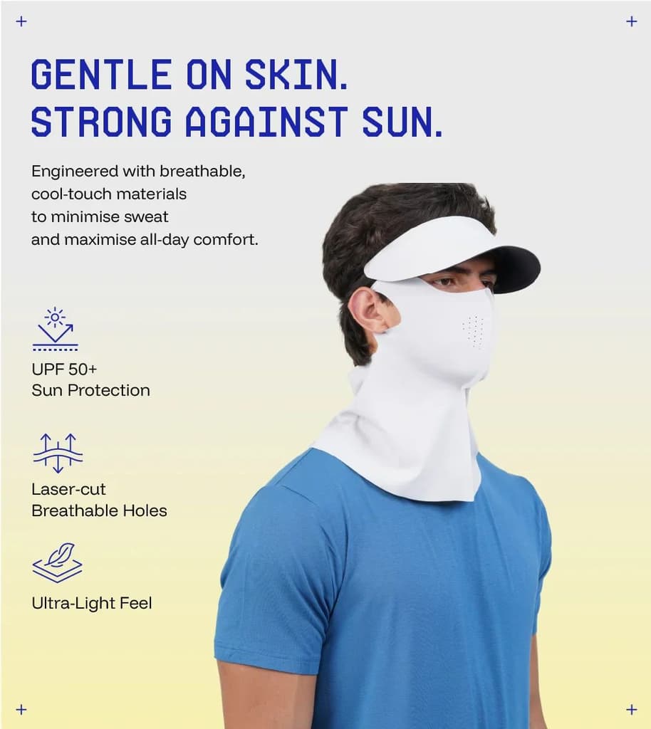 Sunscreen Mask with Neck Cover & Ditachable Visor — photo 4