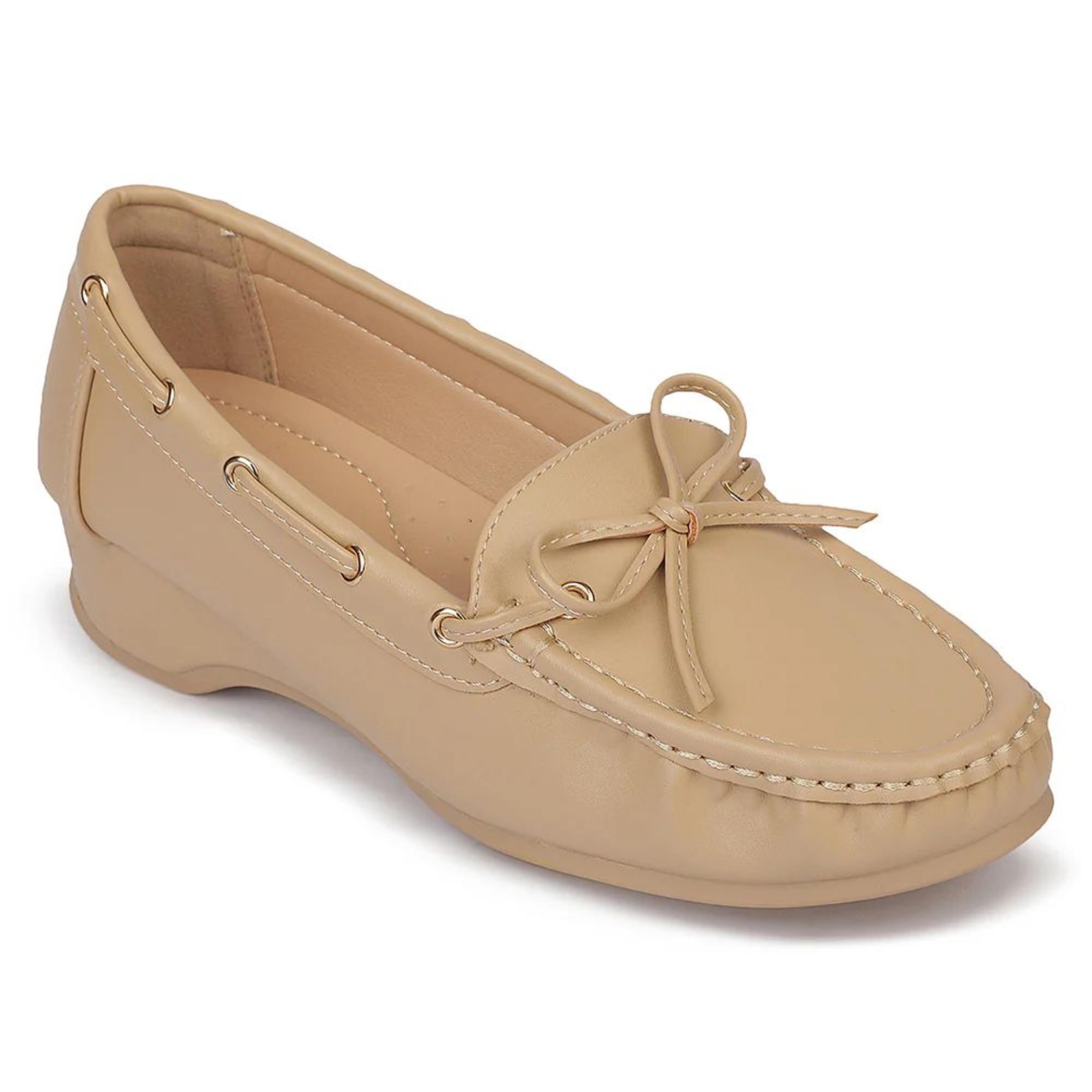 Healers ZQ-FDBL-14 Beige Casual Bellies Shoes for women By Liberty