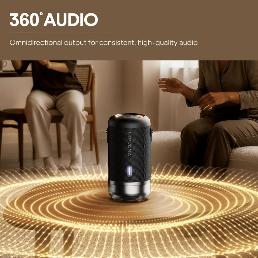boAt Nirvana Luxe | Bluetooth Speaker with 100W Sound, 360° Spatial Audio & RGB LEDs — photo 5