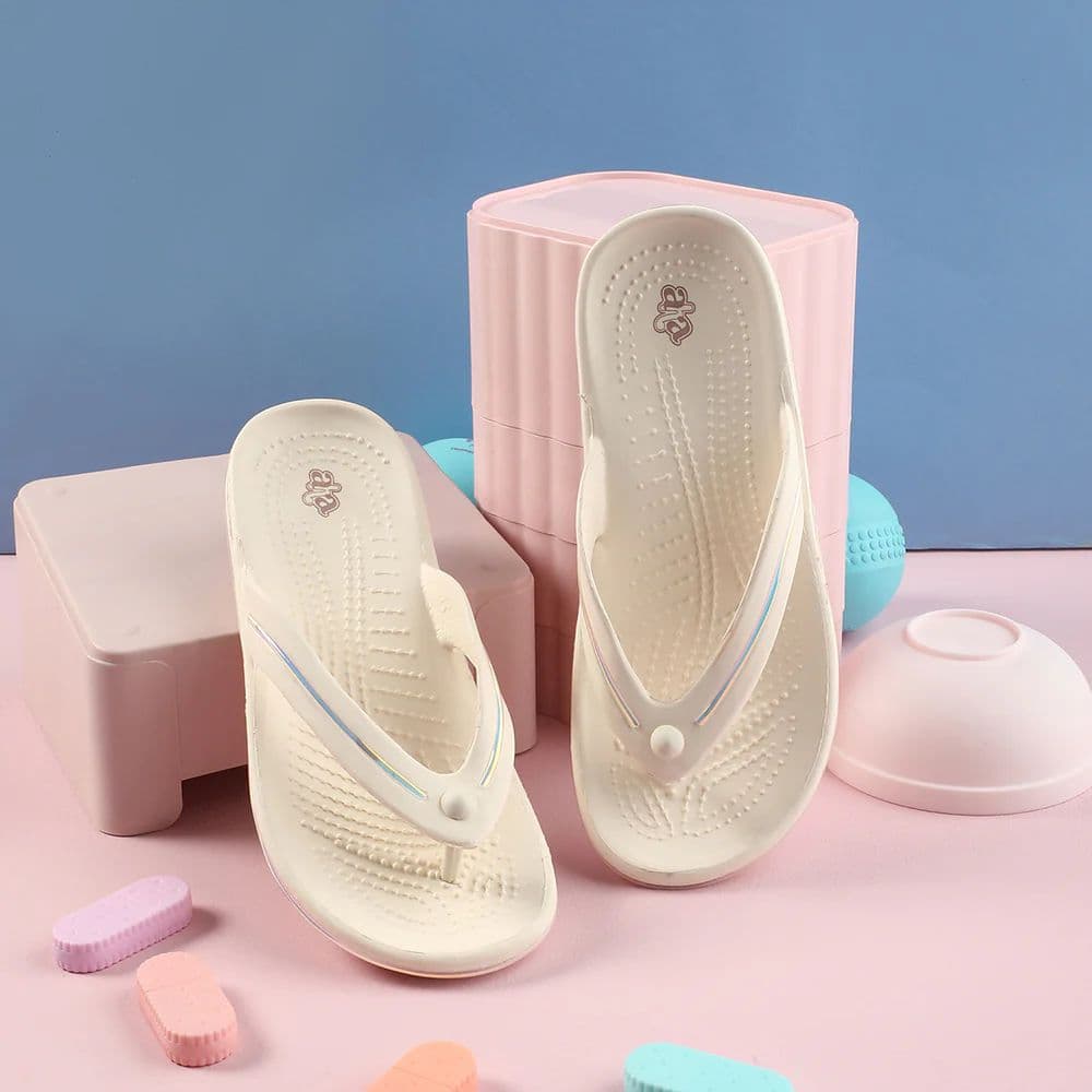 A-HA Off White Casual Slipper For Women MINY By Liberty — photo 4