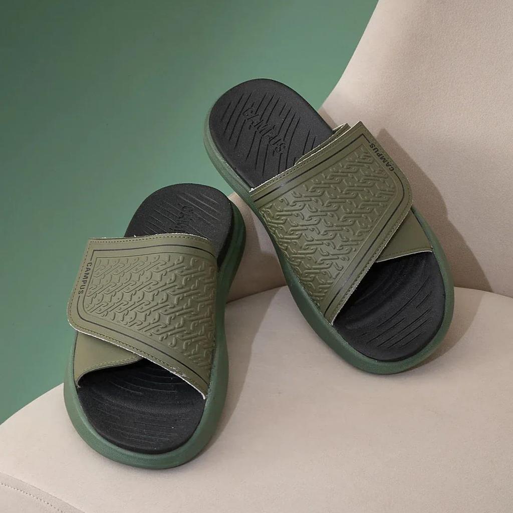 SL-481 Olive Men's Slides