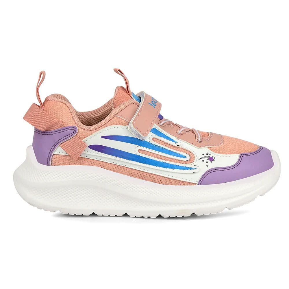 Leap7x Peach Sports Non Lacing Walking Shoes For Kids RYAN-1V By Liberty — photo 2