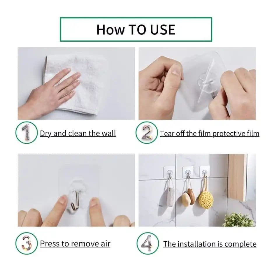 Daluci Strong Adhesive Hook For Home-Office and Kitchen Use — photo 3