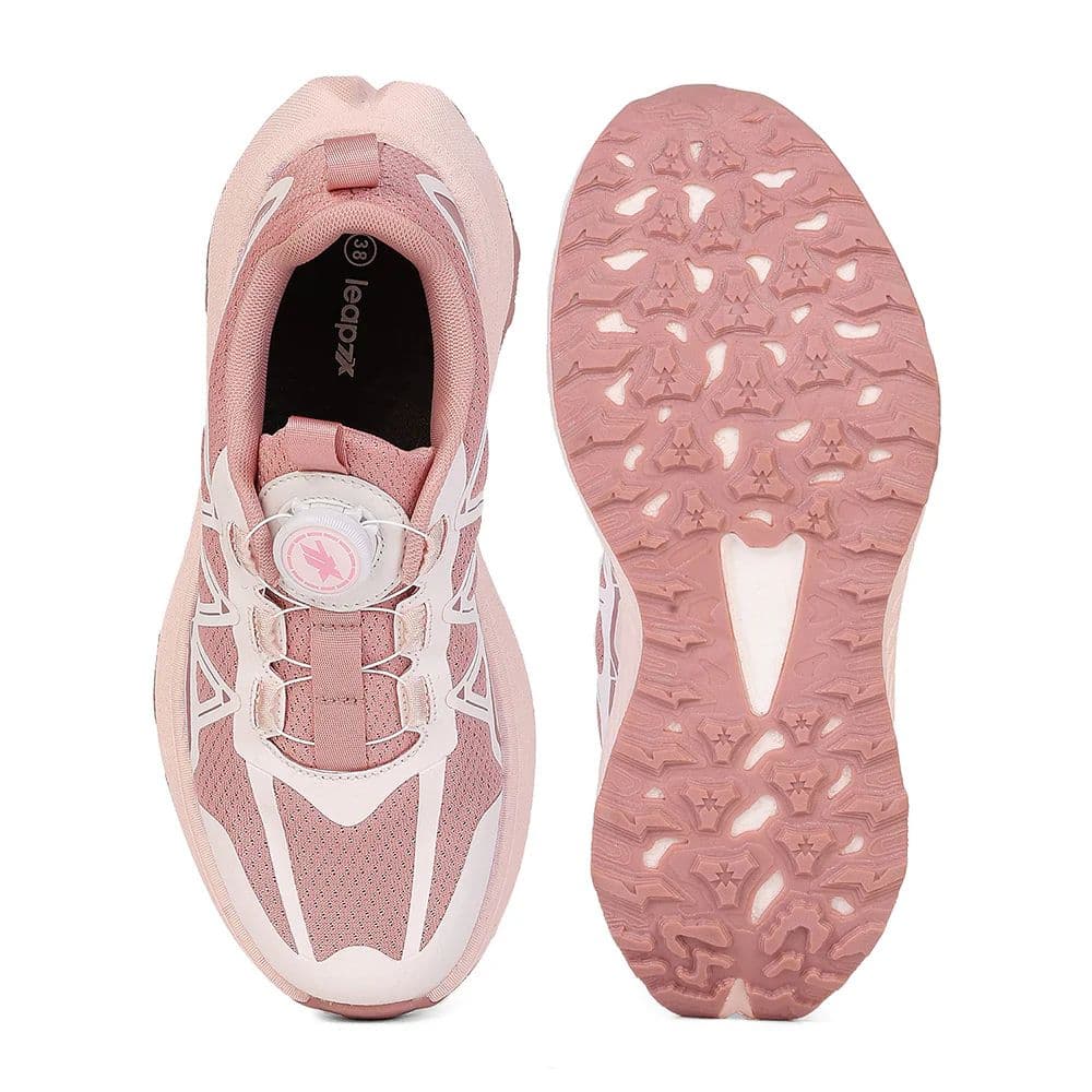 Leap7X ZQ-WFLN-47 Women's Peach Walking Shoes - TWIST & GO with Flyknit Upper & Ortholite Insole — photo 4