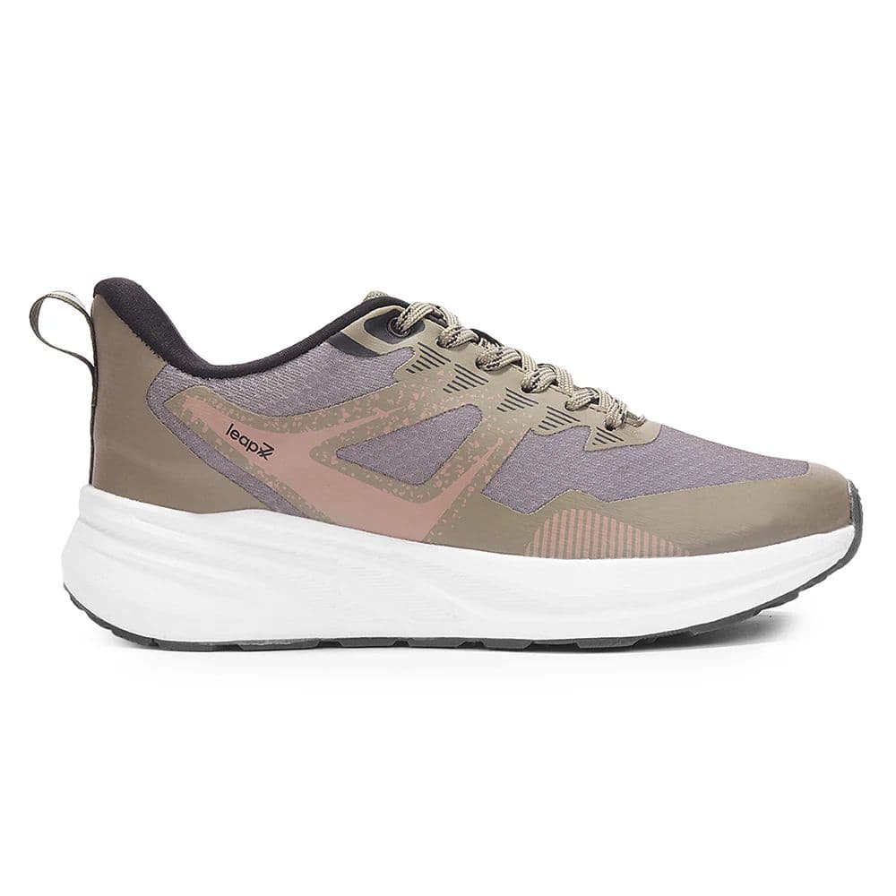 Leap7X ROYALESTPE Olive Green Sports Non Lacing Walking Shoes for Men by Liberty — photo 4