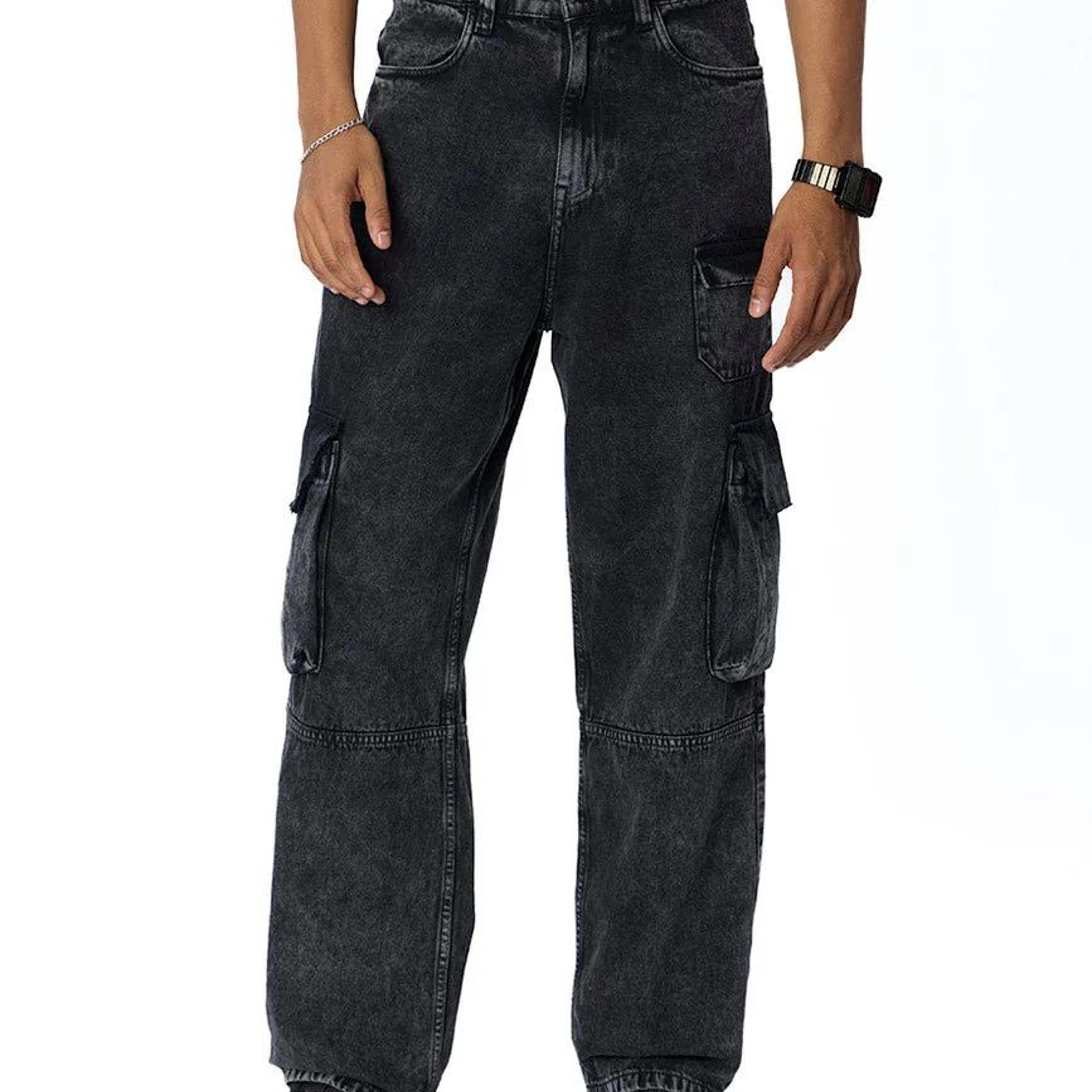 Machine Denim Cargo Pants_Royal Enfield x Urban Monkey