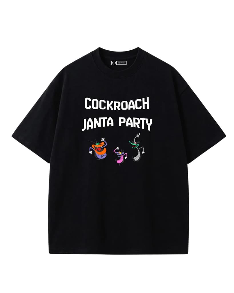Cockroach Janta Party CJP Oversized T-Shirt — XS
