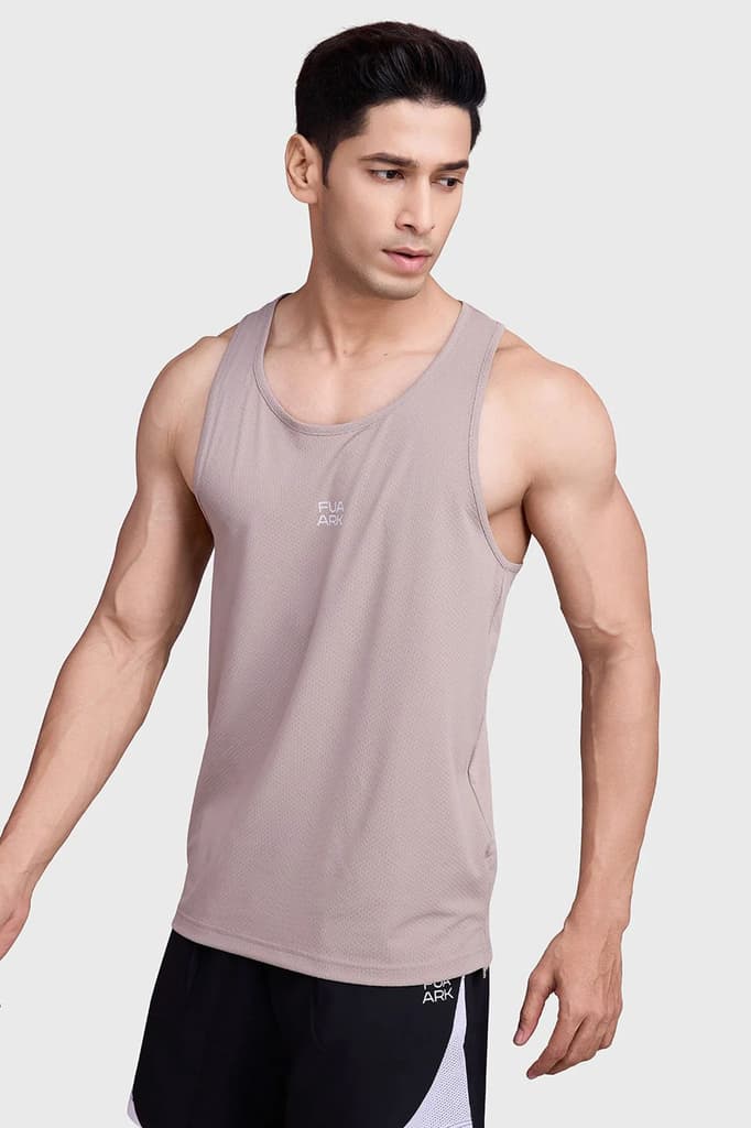 Sprint Running Tank Beige — S