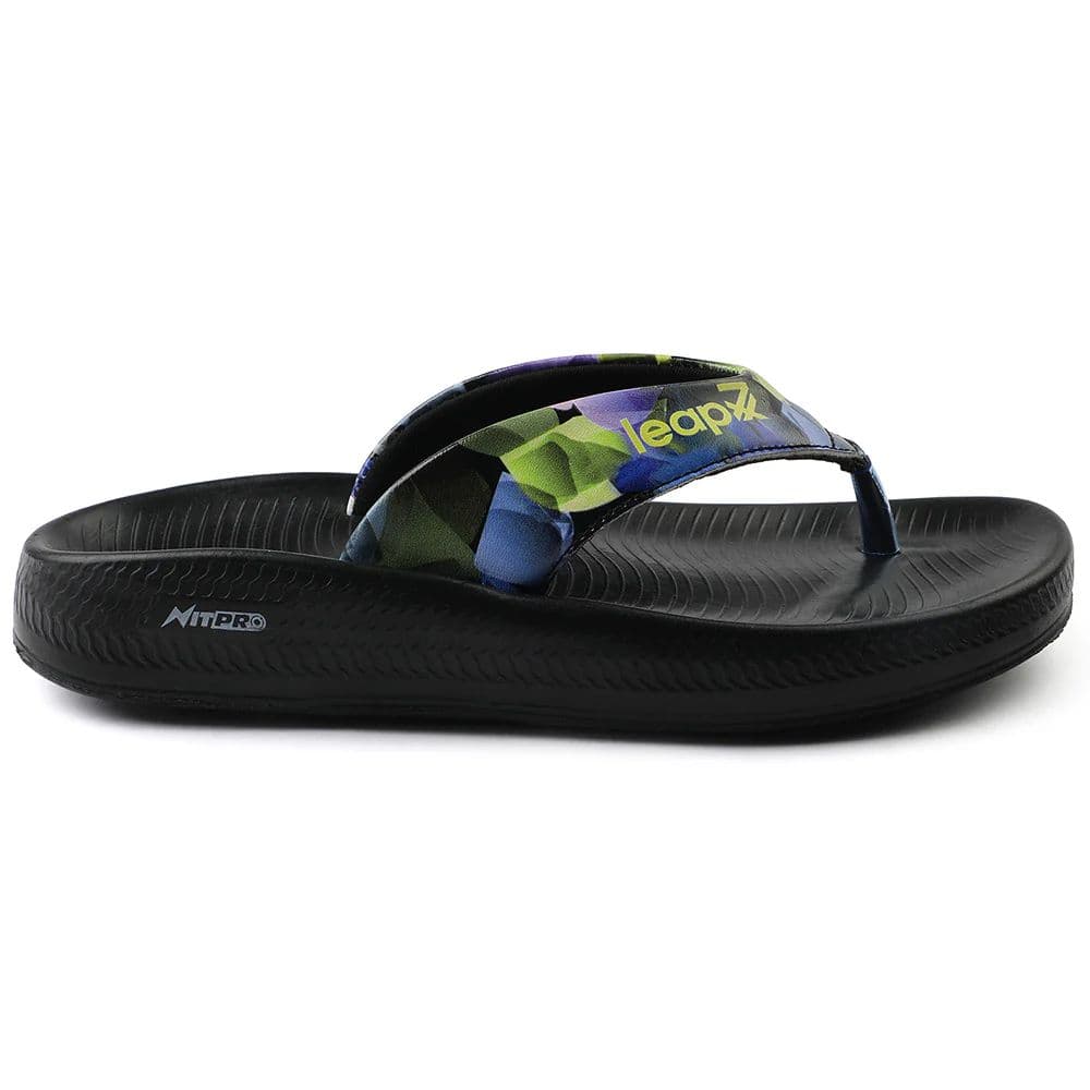 Leap7x Black Casual Flip-Flop For Women NITWALK-L3 By Liberty — photo 2