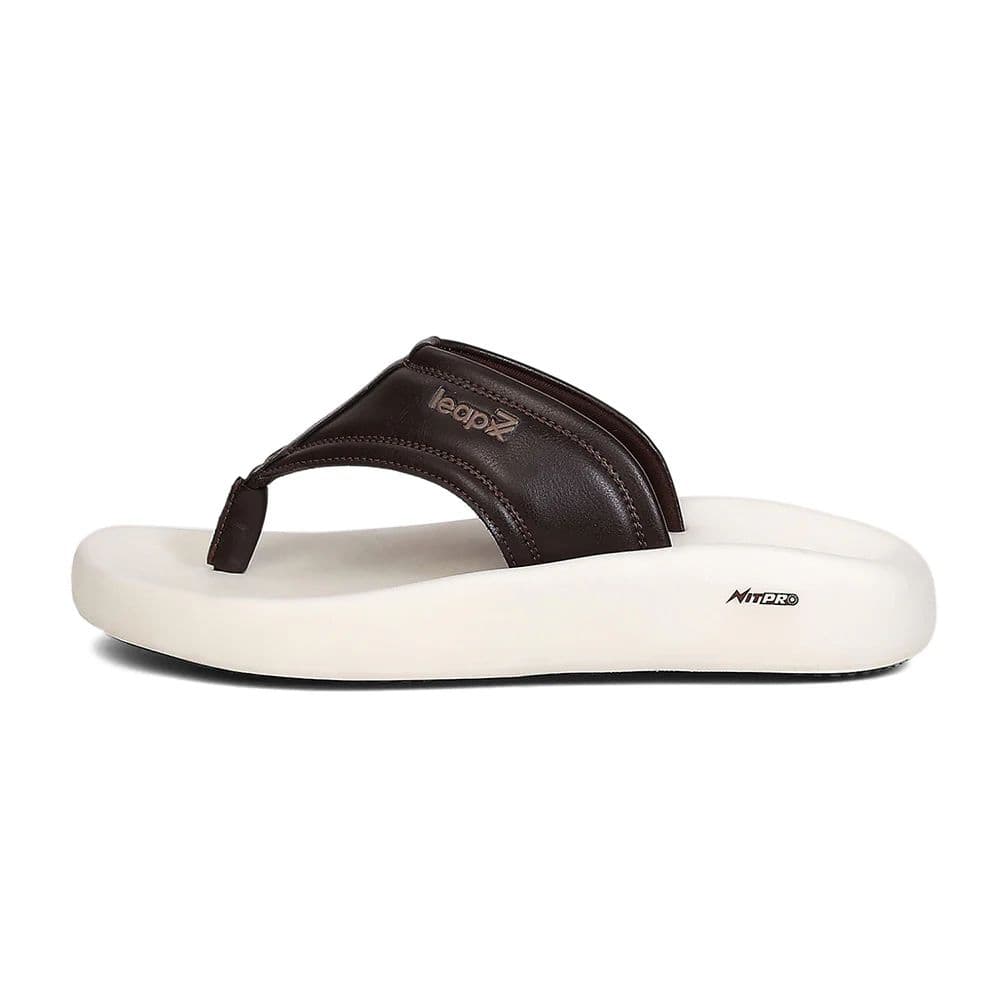 Leap7X NITWALK-31 Men's Brown Slip-on Slippers - Nitro Sole with Molded EVA Comfort — photo 5