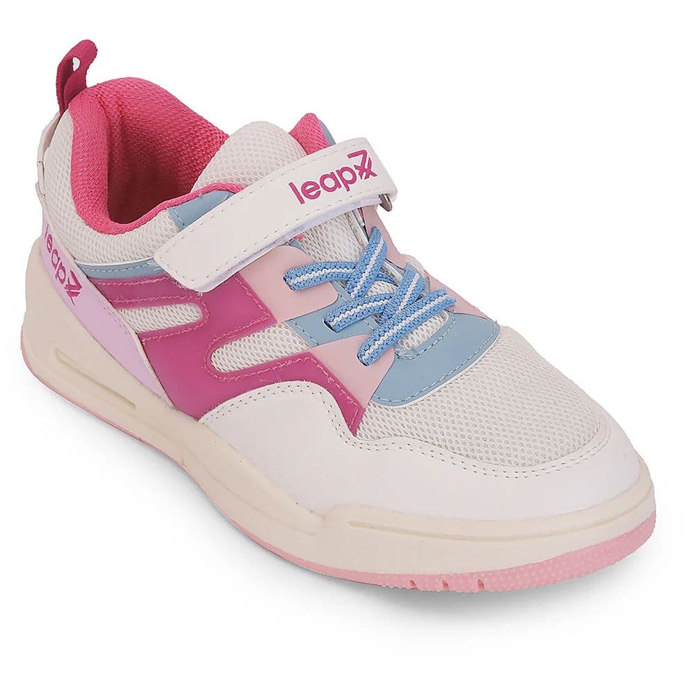 Leap7x Pink Casual Non Lacing Sneakers For Kids ENVY-5VE By Liberty — 11C/29 / Pink
